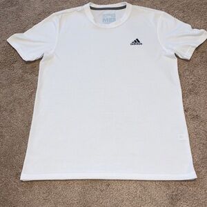 Adidas White Short Sleeve Tee Classic Design